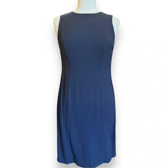 Vintage 80s 90s 2 Piece Dress Suit Set Office Blazer Jacket Dress Set - Picture 11 of 16